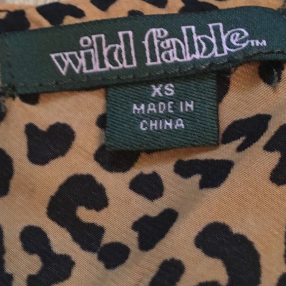 wild fable animal print crop top - Picture 5 of 5